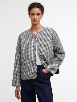 Barbour Cashel Gingham Quilted Jacket, Multi, Multi