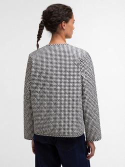 Barbour Cashel Gingham Quilted Jacket, Multi - view 2, Multi