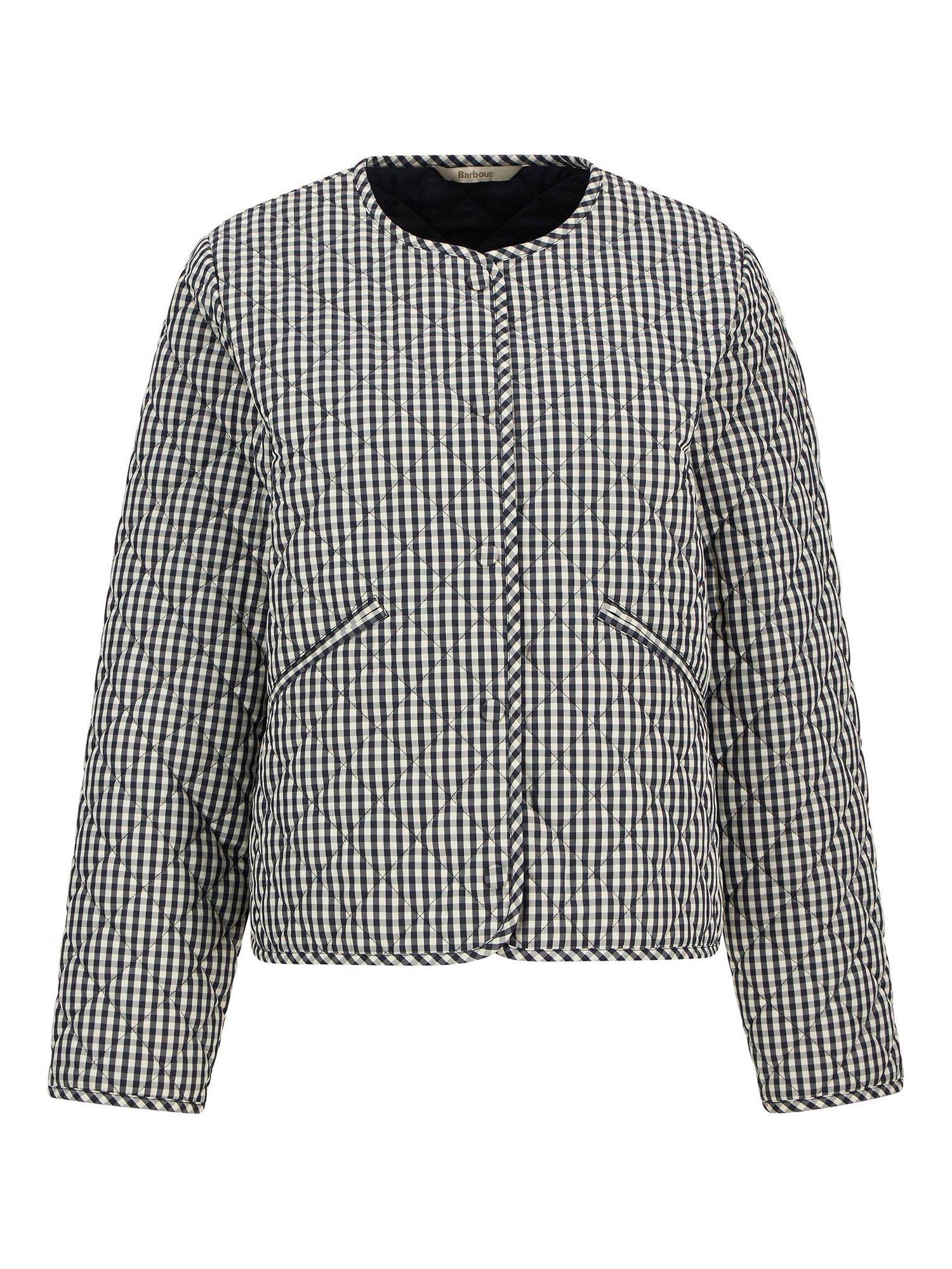 Product image 4 of 6, which shows Barbour Cashel Gingham Quilted Jacket, Multi, 6