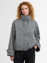 Barbour Bronwyn Gingham Showerproof Jacket, Navy/White