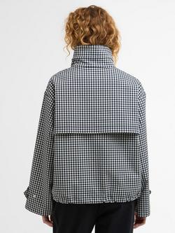 Barbour Bronwyn Gingham Showerproof Jacket, Navy/White - view 2, Navy/White