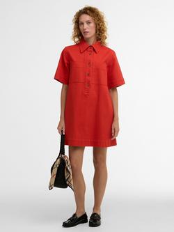Barbour Edit Launton Mini Dress, Red, Red