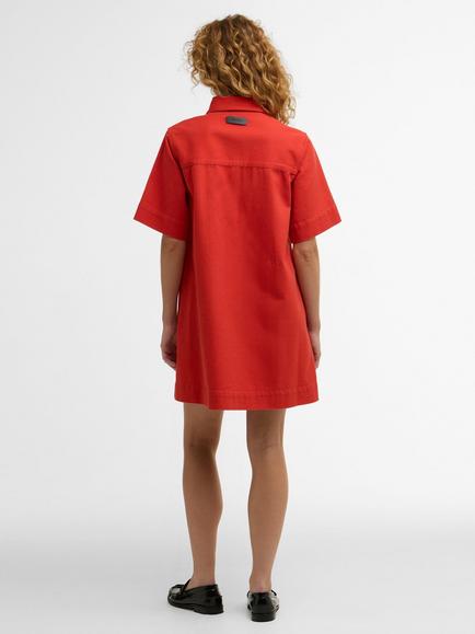Barbour Edit Launton Mini Dress, Red - view 2, Red