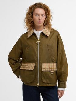 Barbour Launton Waxed Jacket, Brown Multi, Brown Multi
