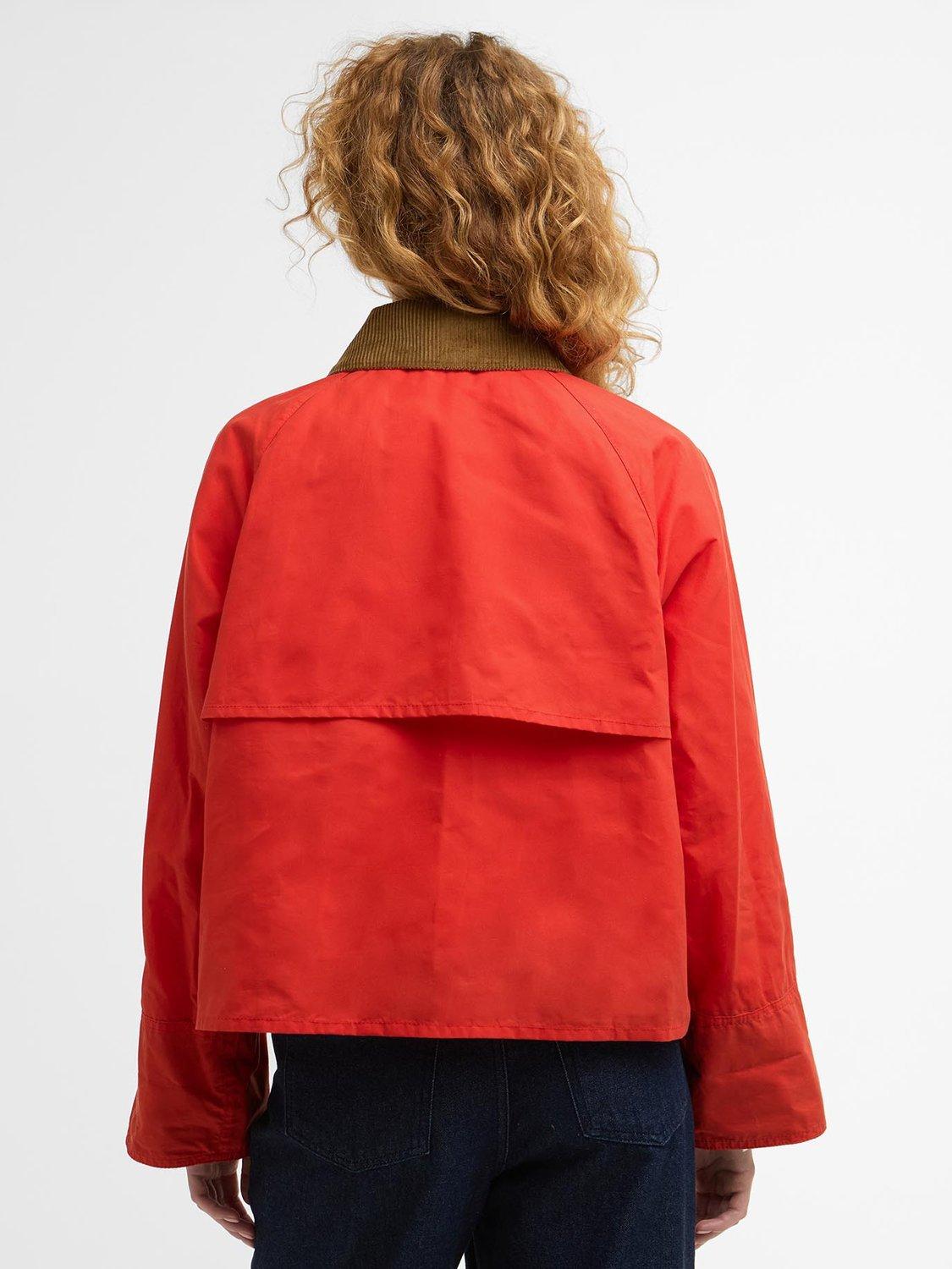 Product image 2 of 6, which shows Barbour Mackworth Casual Jacket, Vermillion/Dress, 8
