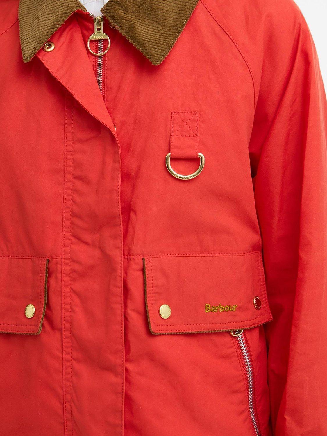 Product image 5 of 6, which shows Barbour Mackworth Casual Jacket, Vermillion/Dress, 8