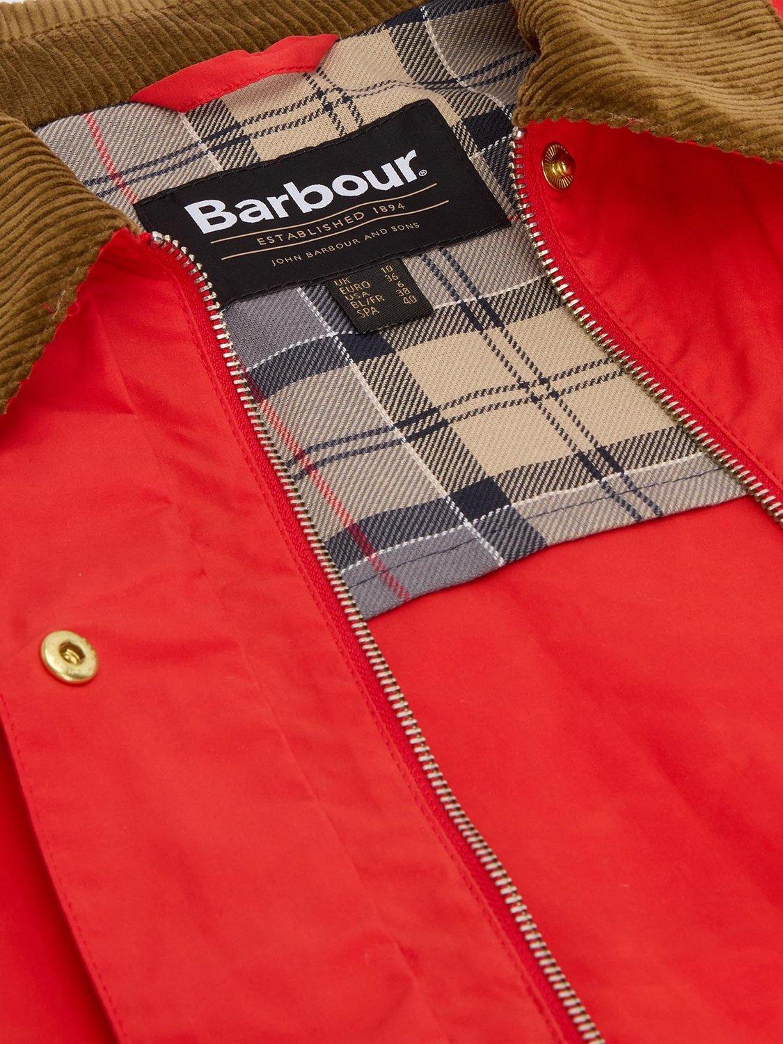 Product image 6 of 6, which shows Barbour Mackworth Casual Jacket, Vermillion/Dress, 8