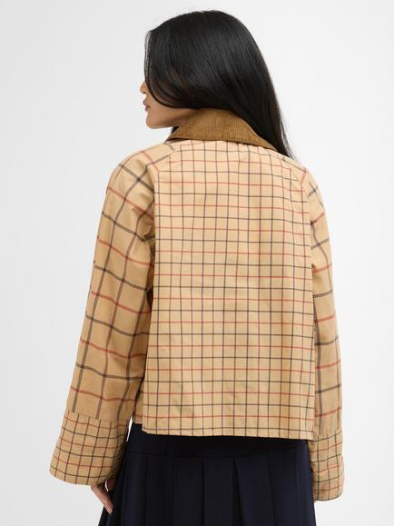 Barbour Mackworth Check Casual Jacket, Brown Multi - view 2, Brown Multi