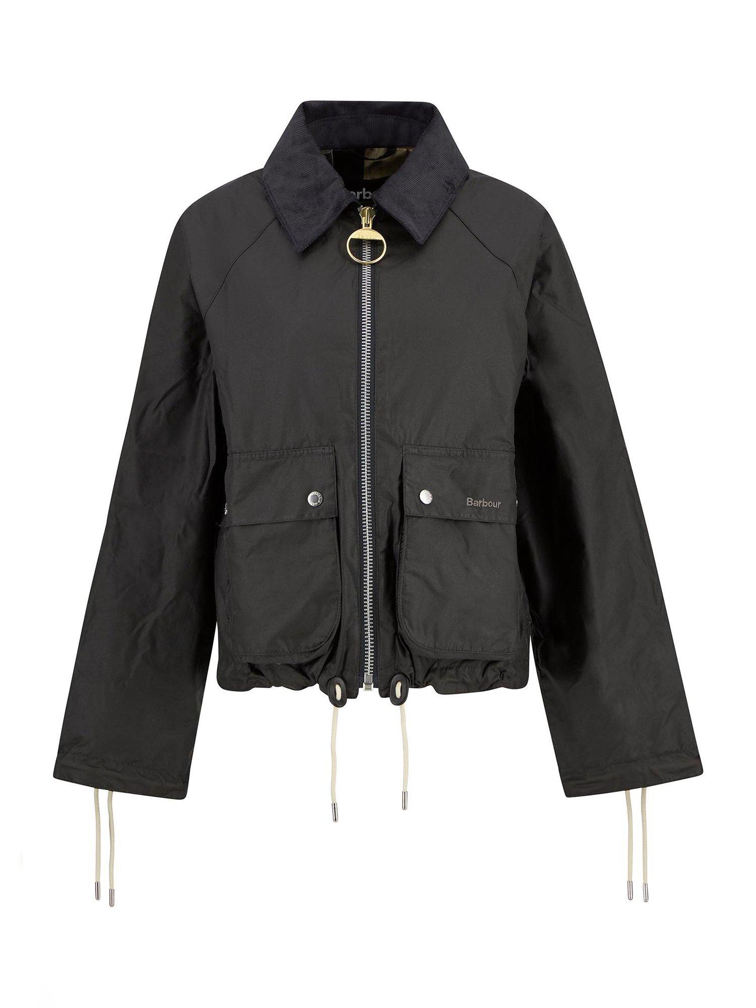Product image 4 of 7, which shows Barbour Marron Wax Jacket, Black, 8
