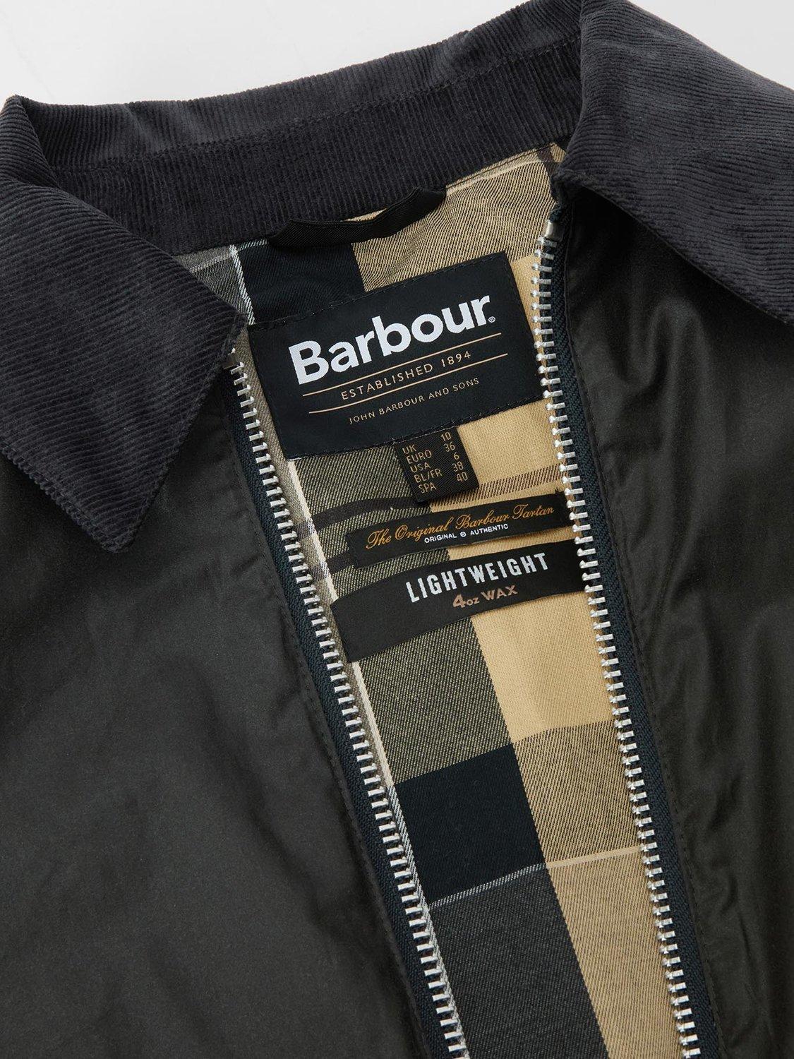 Product image 7 of 7, which shows Barbour Marron Wax Jacket, Black, 8