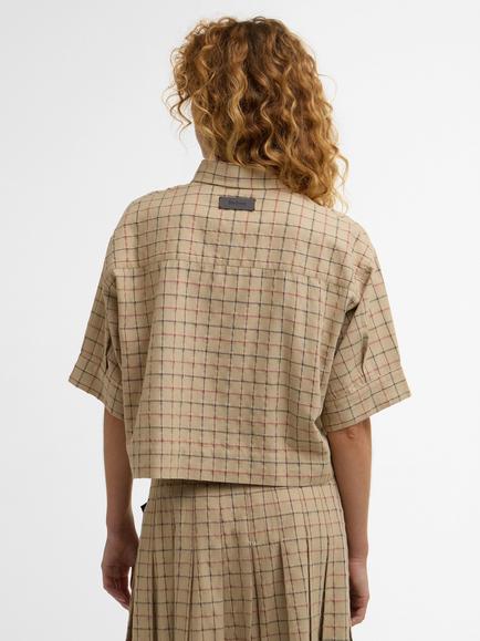 Barbour Edit Hollington Check Shirt, Brown - view 2, Brown