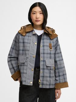 Barbour Carnforth Tartan Jacket, Grey/Brown, Grey/Brown