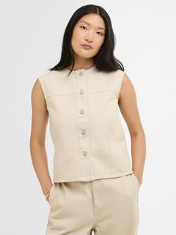 Barbour Daya Denim Waistcoat, Beige, Beige
