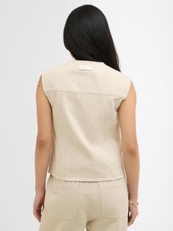 Barbour Daya Denim Waistcoat, Beige - view 2, Beige