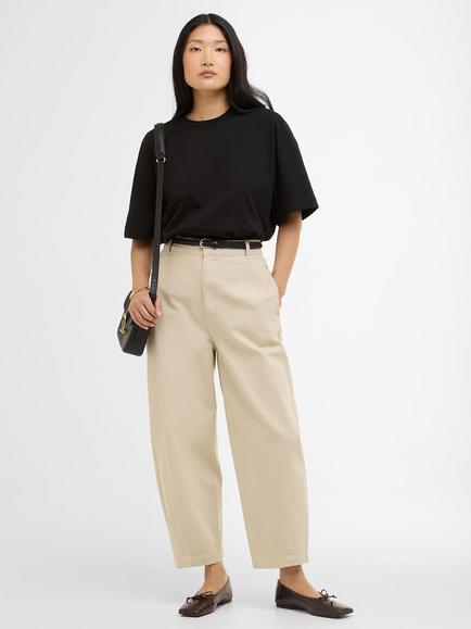 Barbour Daya Barrel Leg Jeans, Beige, Beige