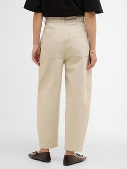 Barbour Daya Barrel Leg Jeans, Beige - view 2, Beige