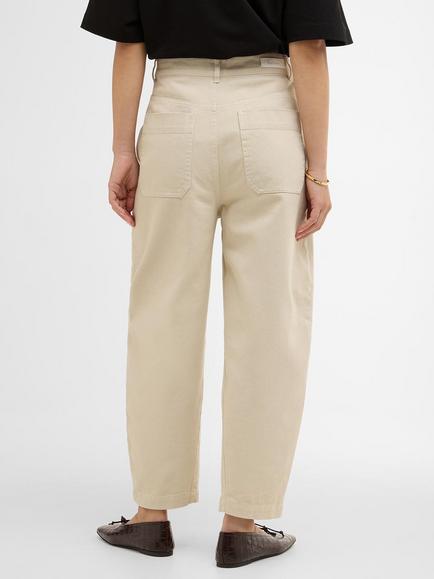 Barbour Daya Barrel Leg Jeans, Beige - view 2, Beige