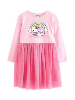 Lindex Baby's Hello Kitty And Friends Dress, Light Pink