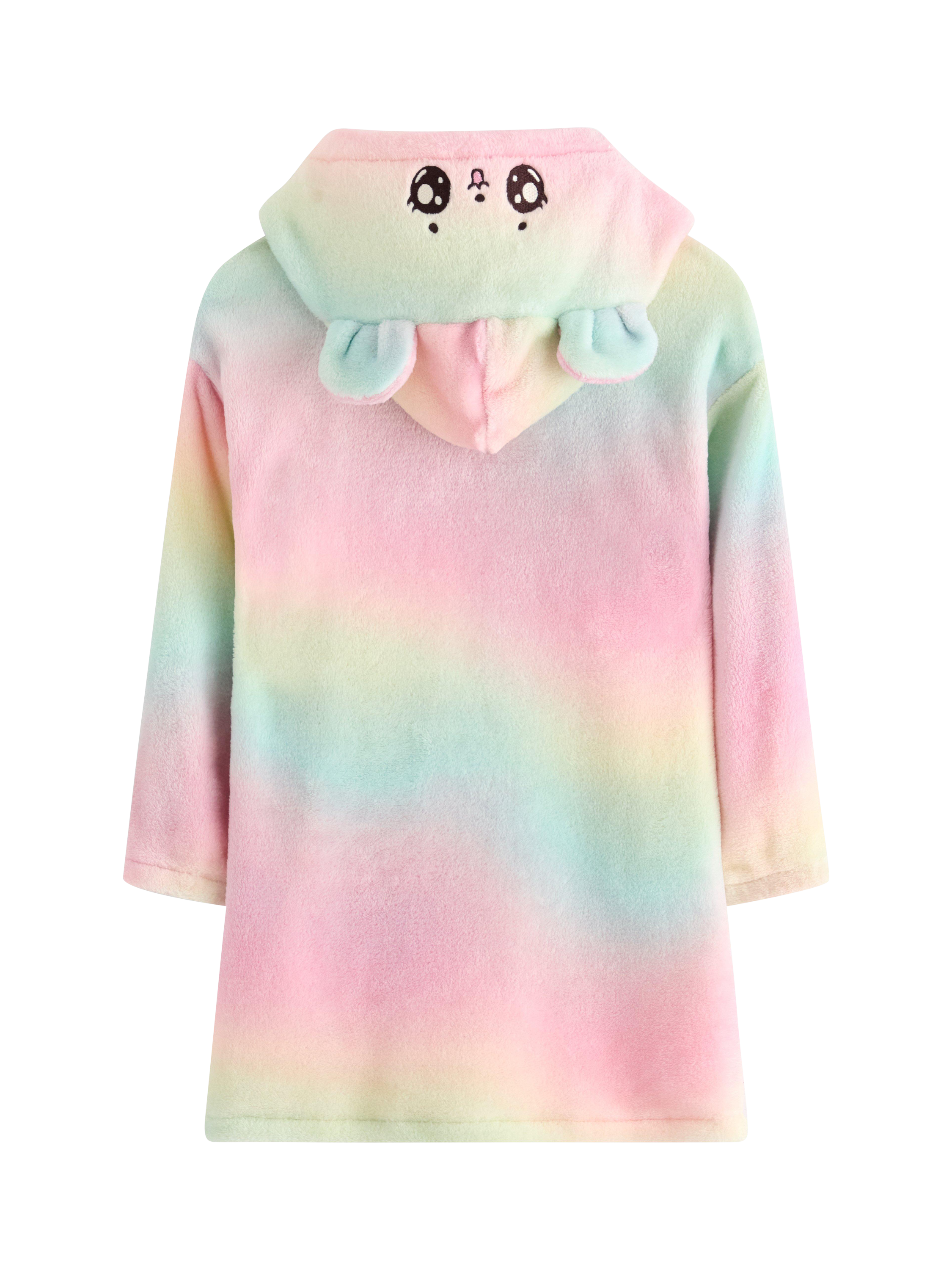 Product image 5 of 6, which shows Lindex Kids' Fluffy Oversized Hoodie Robe , Light Pink, 6-8 yrs