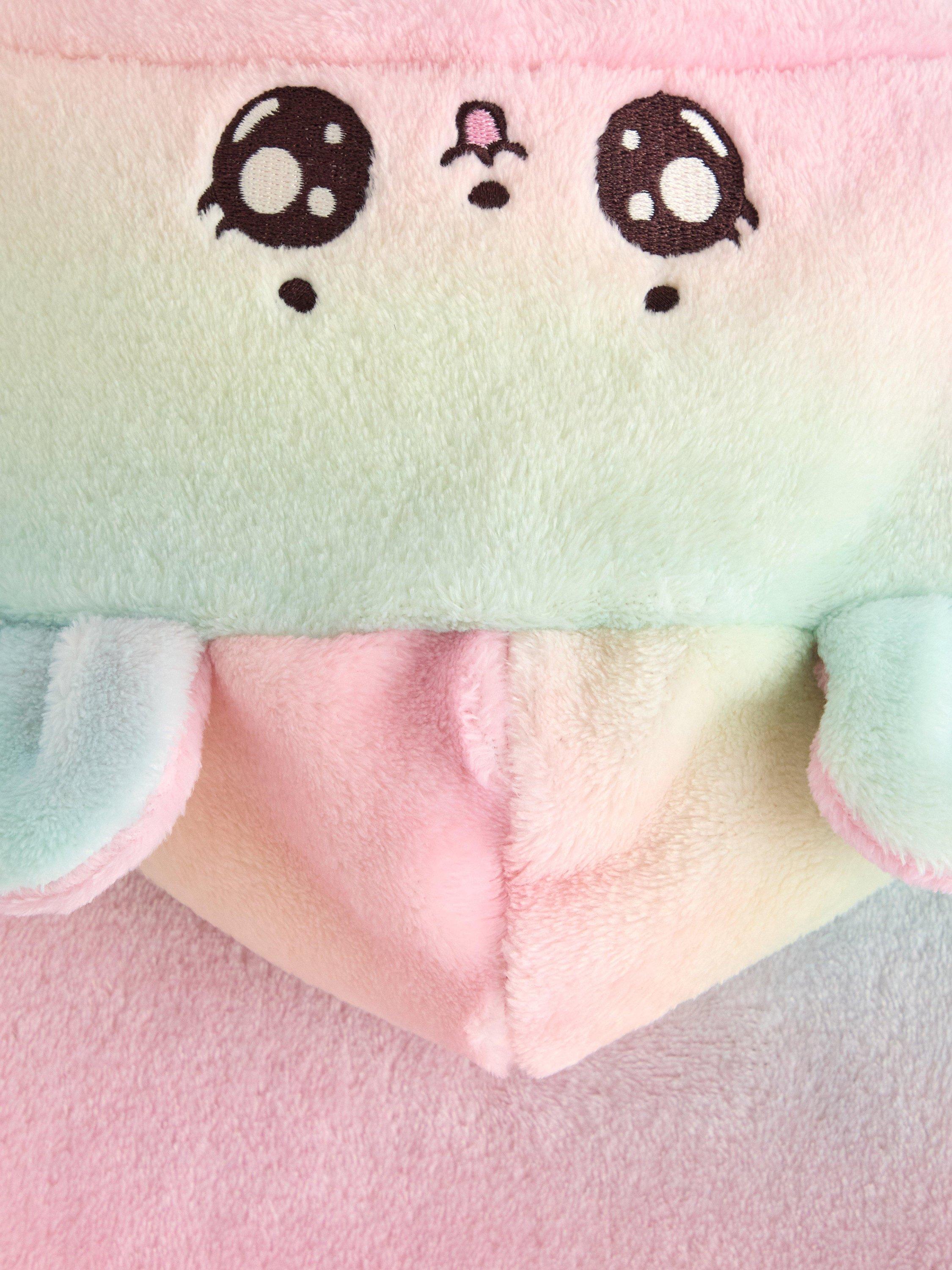 Product image 6 of 6, which shows Lindex Kids' Fluffy Oversized Hoodie Robe , Light Pink, 6-8 yrs