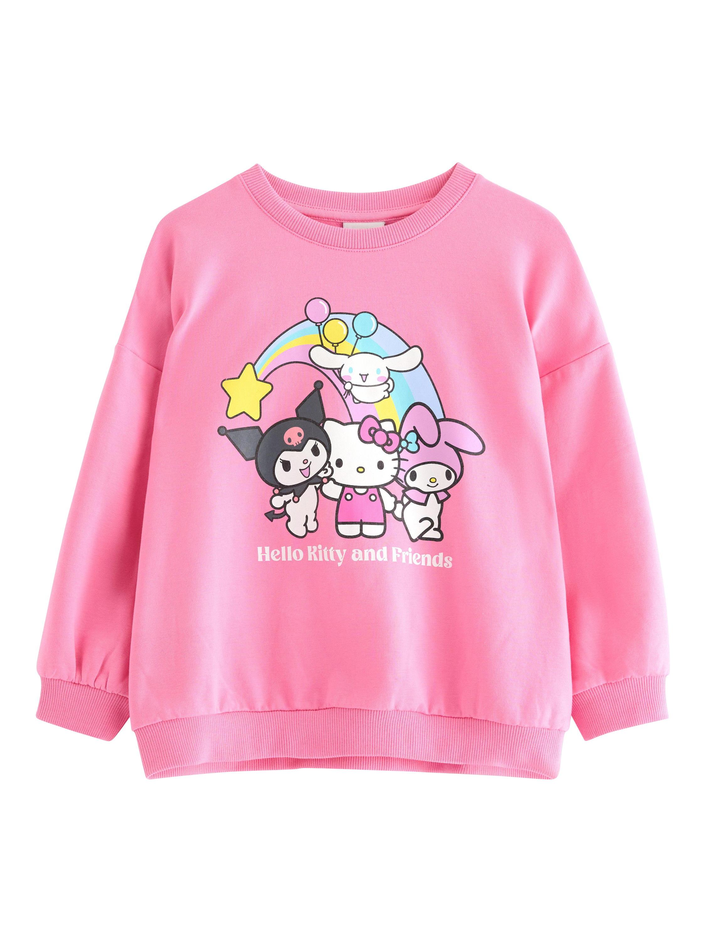 Product image 1 of 3, which shows Lindex Baby's Hello Kitty And Friends Crew Neck Jumper , Pink, 2 years|3 years
