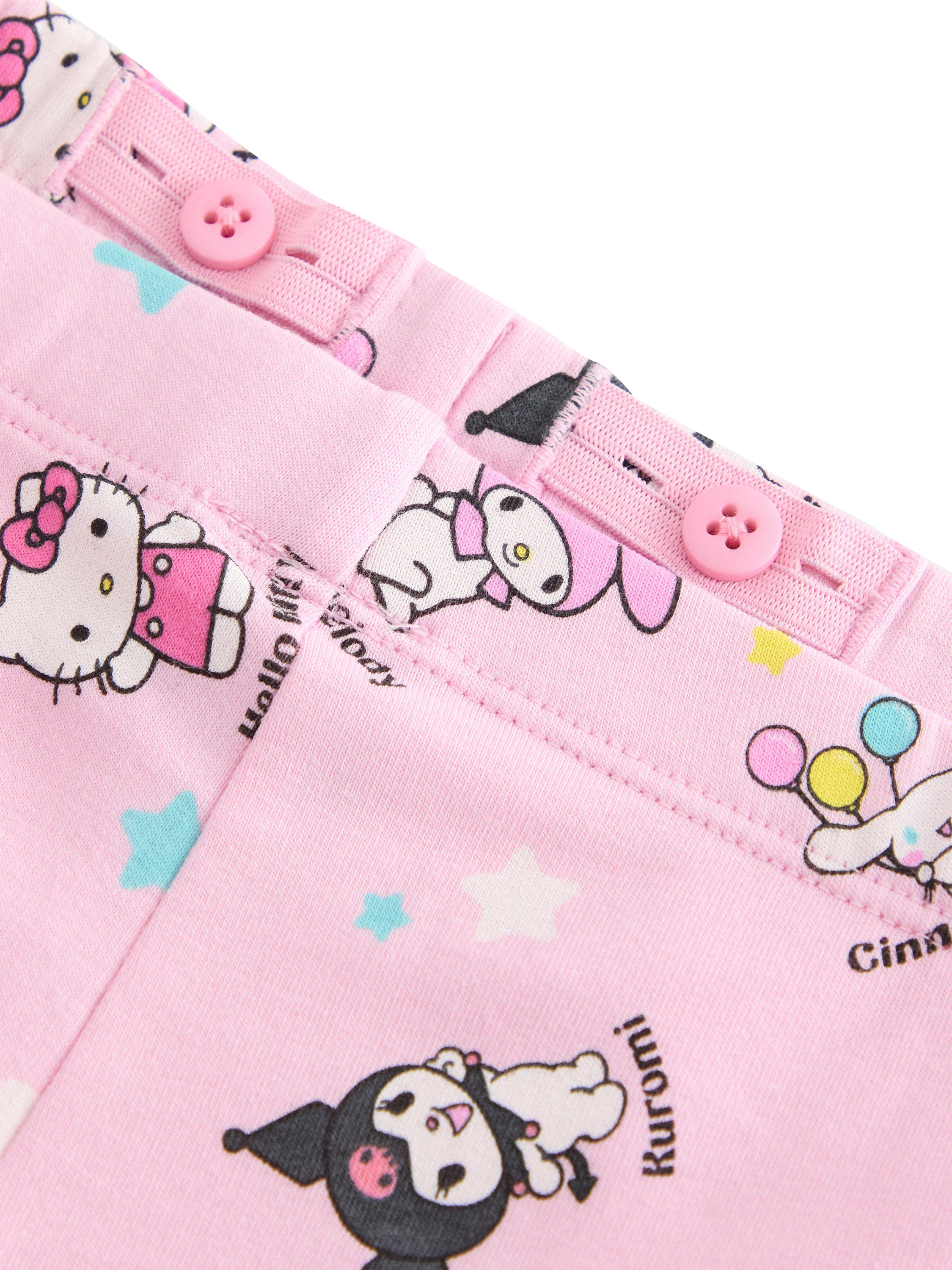 Product image 3 of 3, which shows Lindex Hello Kitty And Friends Brushed Leggings , Light Pink, 2 years|3 years