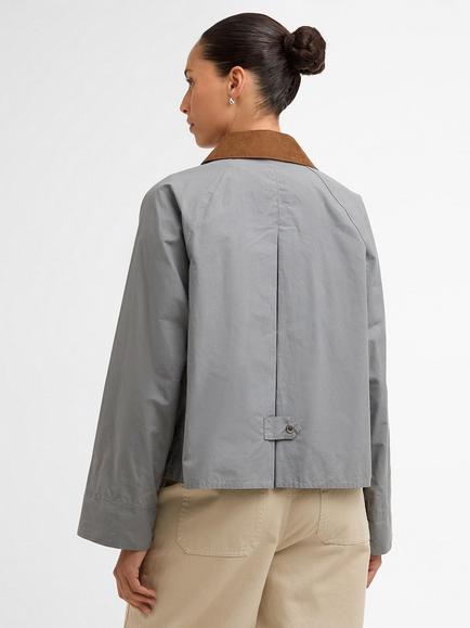Barbour Catlin Barn Jacket, Grey/Brown - view 2, Grey/Brown