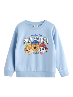 Lindex Baby's Paw Patrol Crew Neck Long Sleeve Jumper, Light Blue