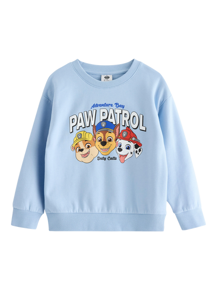 Lindex Baby's Paw Patrol Crew Neck Long Sleeve Jumper, Light Blue
