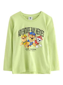 Lindex Kids' Paw Patrol Long Sleeve Top, Light Green