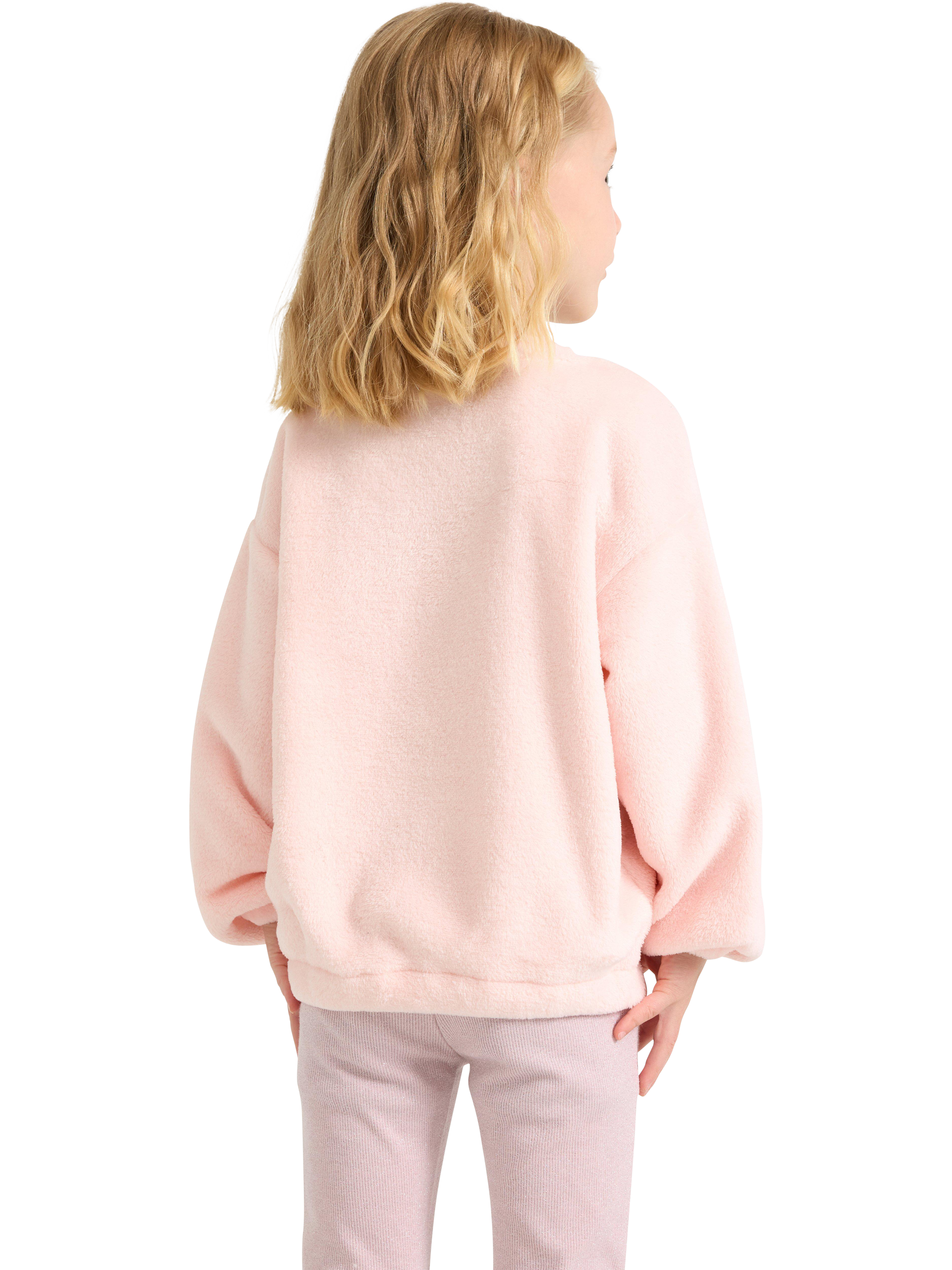 Product image 2 of 6, which shows Lindex Baby Unicorn Jumper, Light Pink, 5-6 years