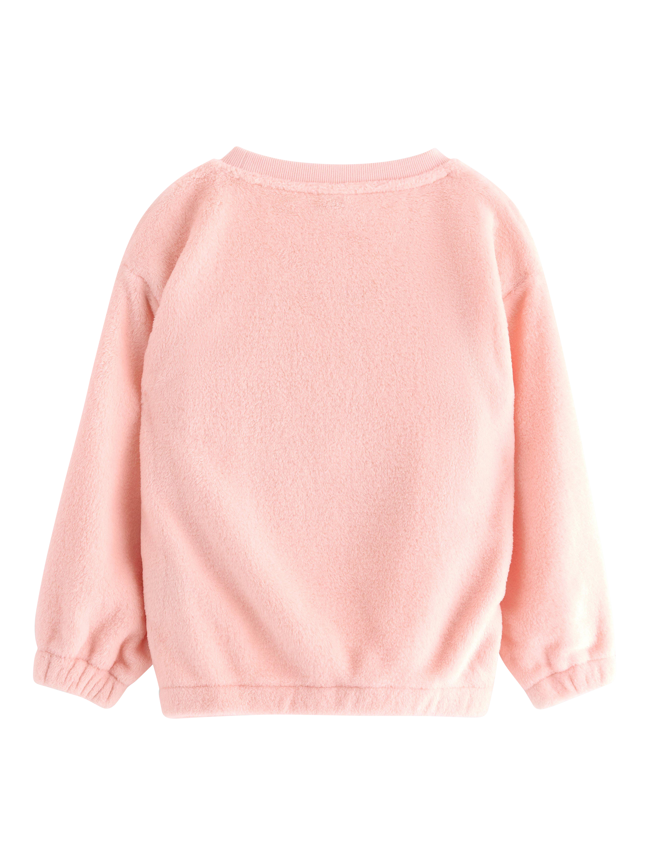 Product image 5 of 6, which shows Lindex Baby Unicorn Jumper, Light Pink, 5-6 years