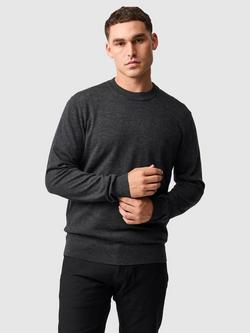 Rodd & Gunn Merino Wool York Bay Knit Crew Neck Jumper, Ash