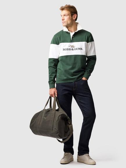 Rodd & Gunn Foresters Rugby Shirt, Forest - view 2, Forest