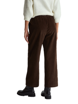 Benetton Corduroy Wide Leg Trousers - view 2, Brown