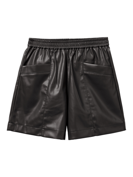 Benetton Bermuda Shorts, Black, Black