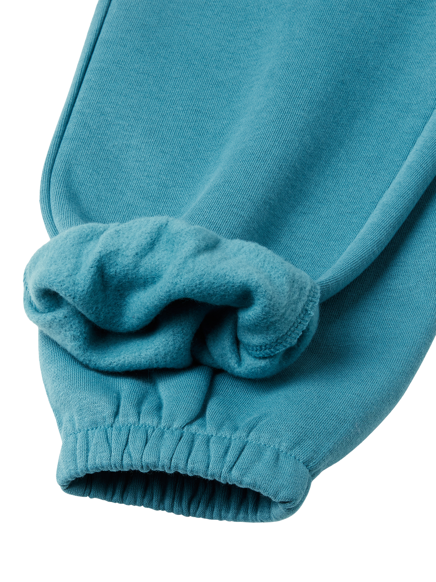 Product image 3 of 3, which shows Benetton Kids' Cotton Blend Drawstring Joggers, Blue, 2-3 years