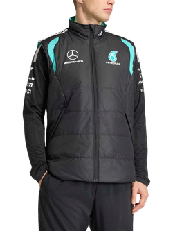 adidas Mercedes AMG Petronas Formula 1 Team Mechanics Gilet, Black, Black