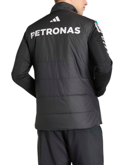 adidas Mercedes AMG Petronas Formula 1 Team Mechanics Gilet, Black - view 2, Black