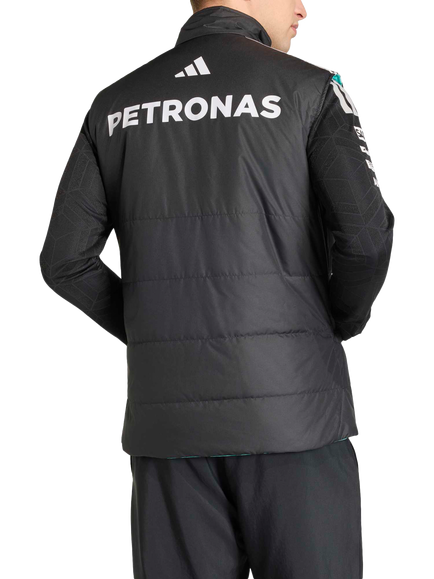 adidas Mercedes AMG Petronas Formula 1 Team Mechanics Gilet, Black - view 2, Black