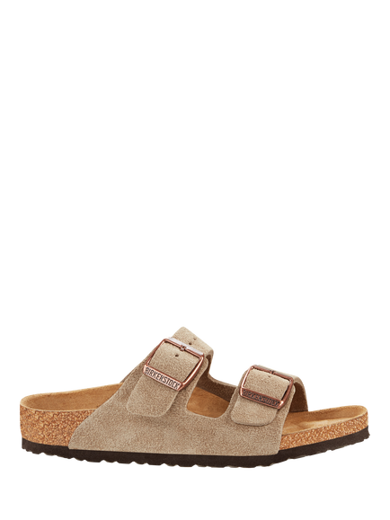 Birkenstock Kids' Arizona Suede Sandals, Taupe, Taupe