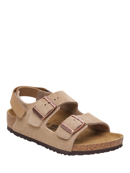 Birkenstock Kids' Milano Sandals, Taupe - view 2, Taupe