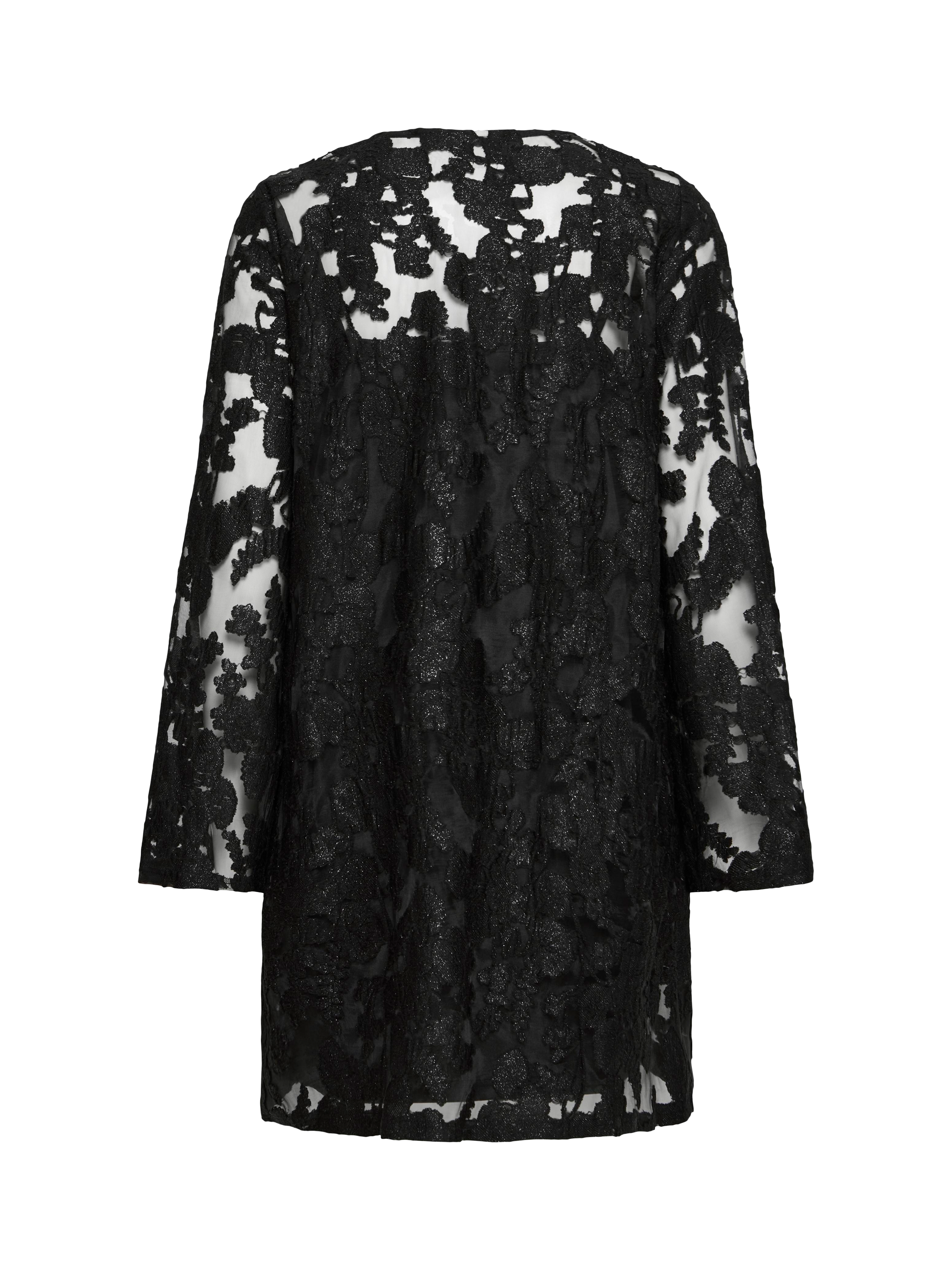 Product image 6 of 7, which shows ICHI Lineo Lace Dress, Black, 8