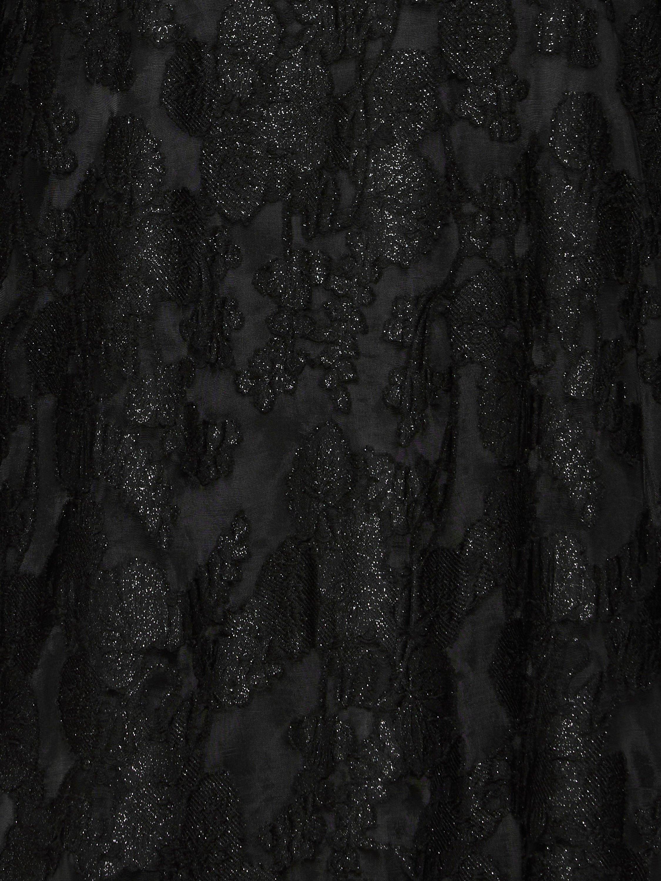 Product image 7 of 7, which shows ICHI Lineo Lace Dress, Black, 8