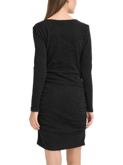 ICHI Nareen Shimmer Mini Dress, Black - view 2, Black