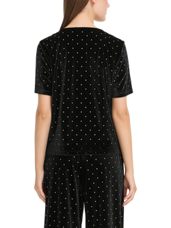 ICHI Darla Embellished T-Shirt, Black - view 2, Black