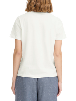 ICHI Kamille Bow T-Shirt, Cloud Dancer - view 2, Cloud Dancer