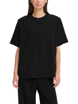 ICHI Nareen Shimmer Top, Black, Black