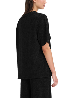 ICHI Nareen Shimmer Top, Black - view 2, Black