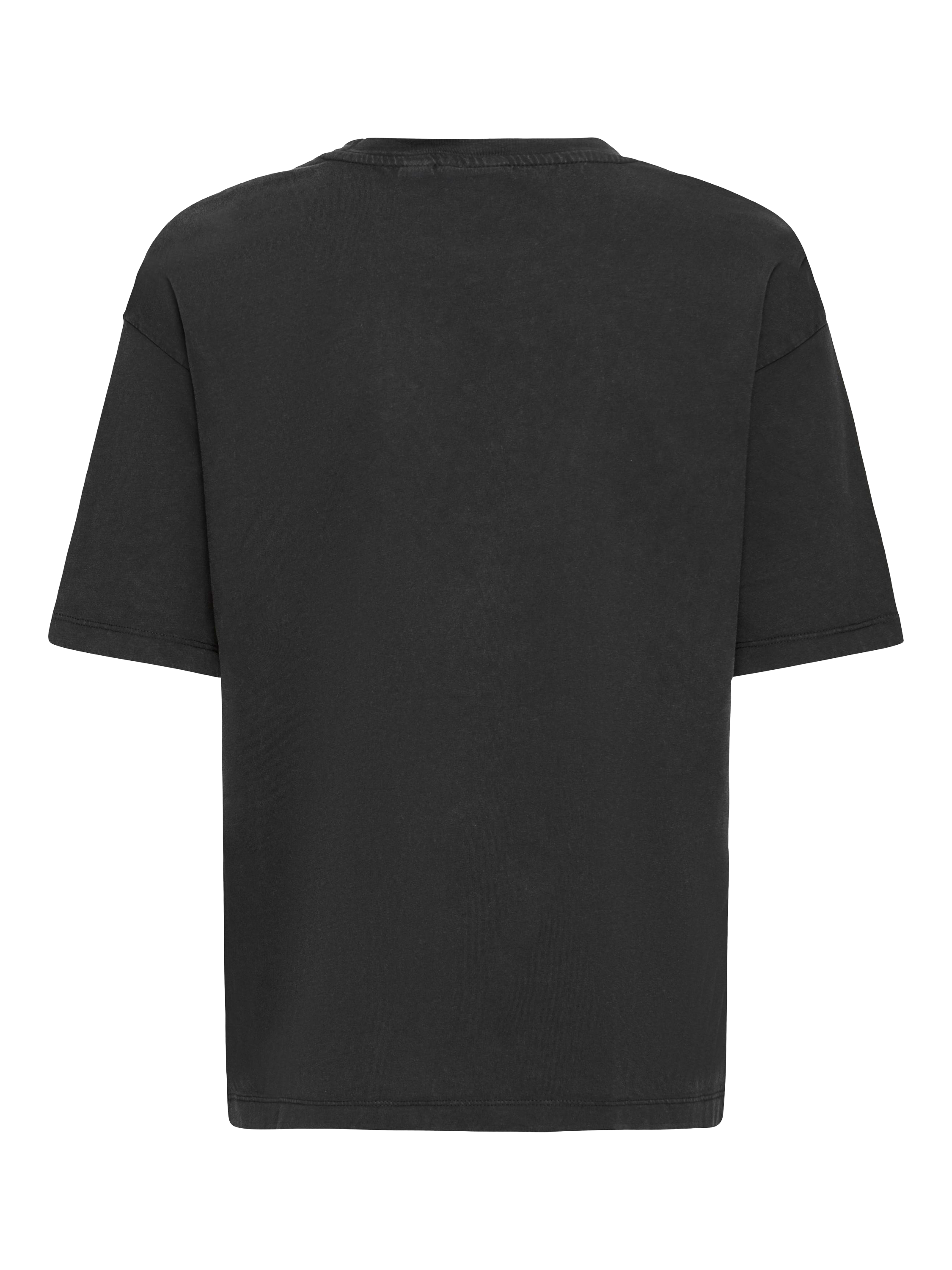 Product image 6 of 7, which shows ICHI Peonie Short Sleeve T-Shirt, Black, XS